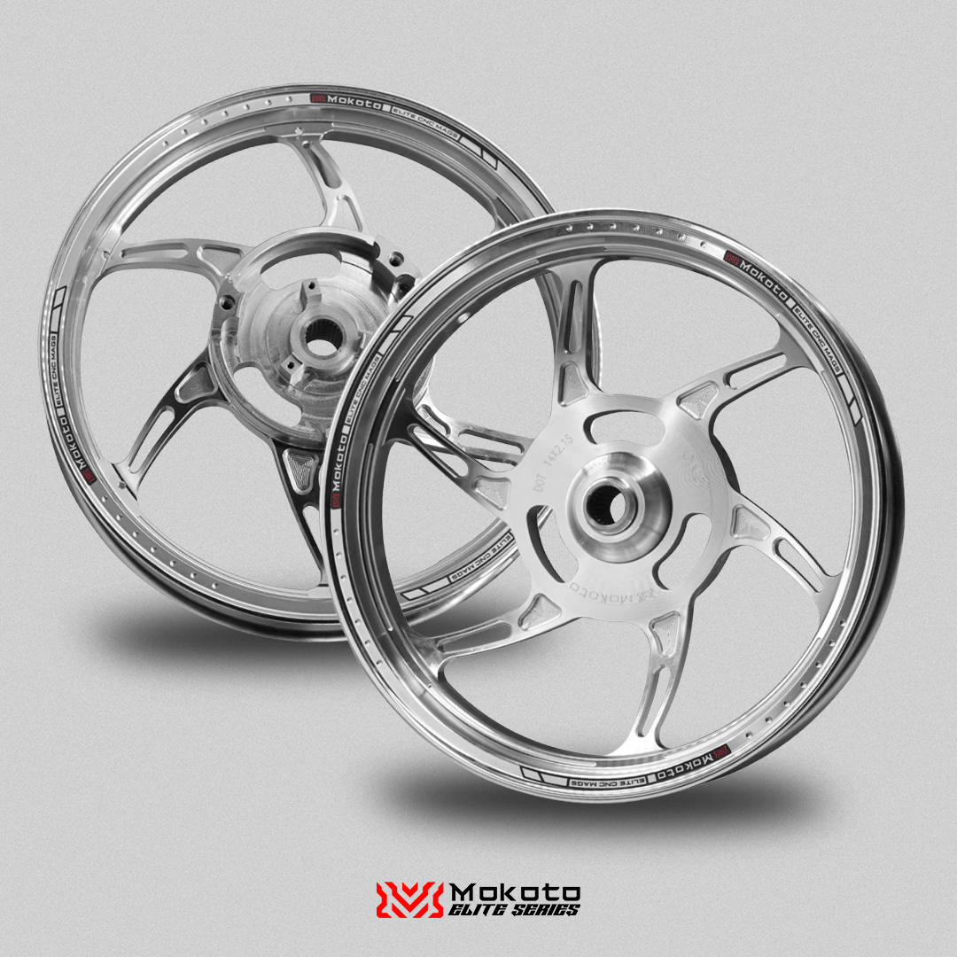 MOKOTO ELITE SPEC R1 SPORTS RIM MAGS 5 HOLES 6 SPOKES