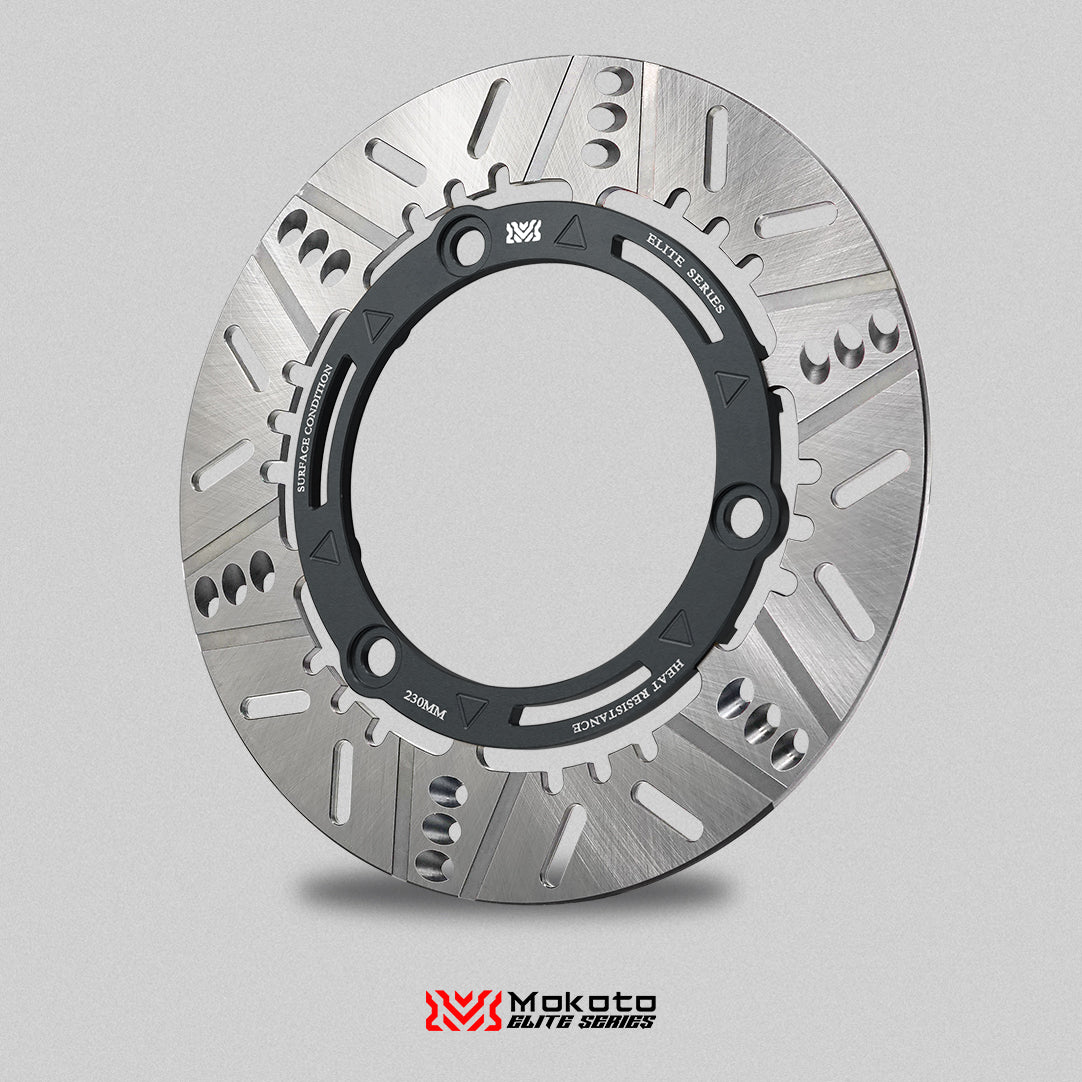 MOKOTO ELITE ASTRA FRONT FLOATING DISC 230MM 3 HOLES FOR NMAX / AEROX V1 V2 V3 A7075 ALUMINUM