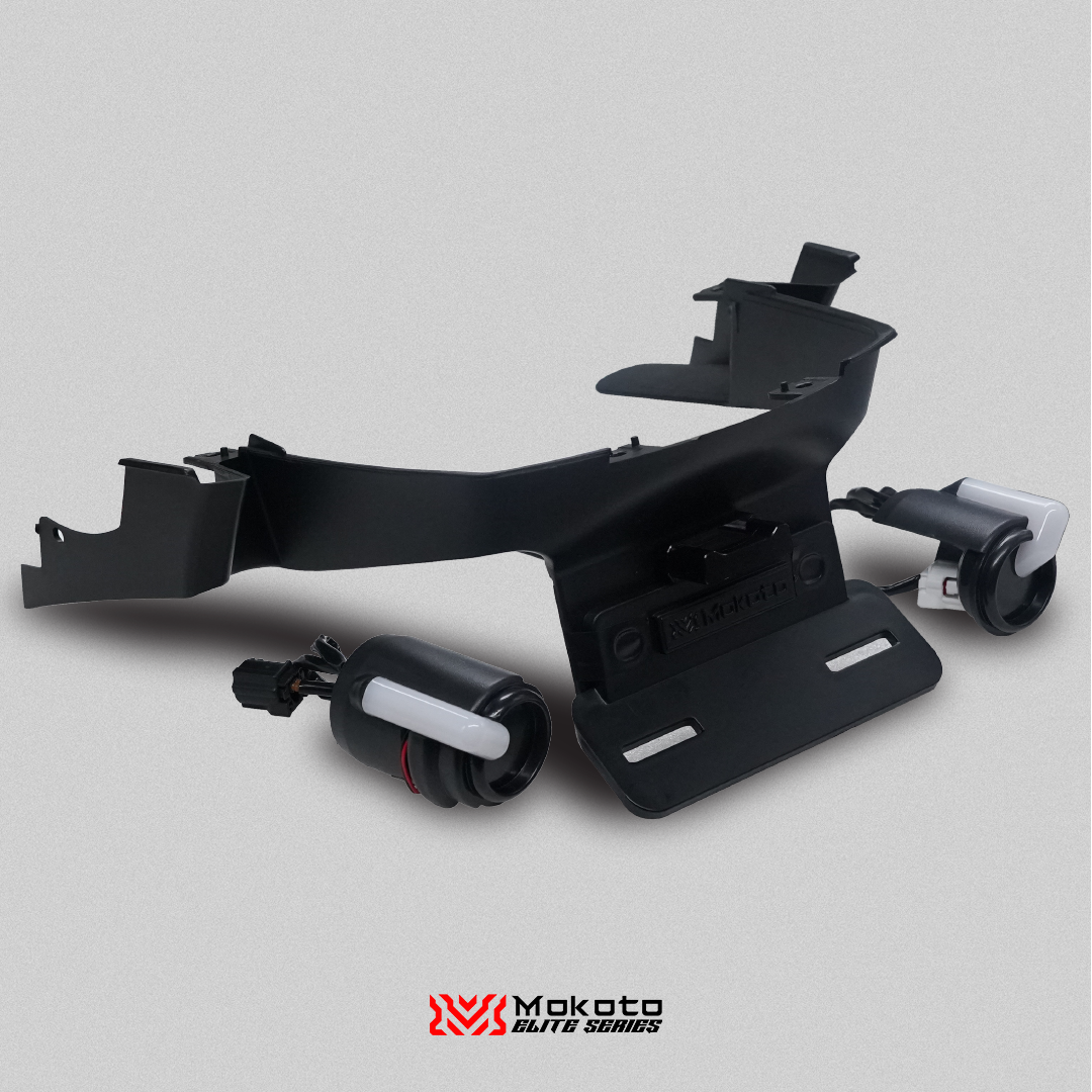 MOKOTO ELITE TAIL TIDY WITH SIGNAL LIGHT PLATE HOLDER AEROX V3 STANDARD / TURBO