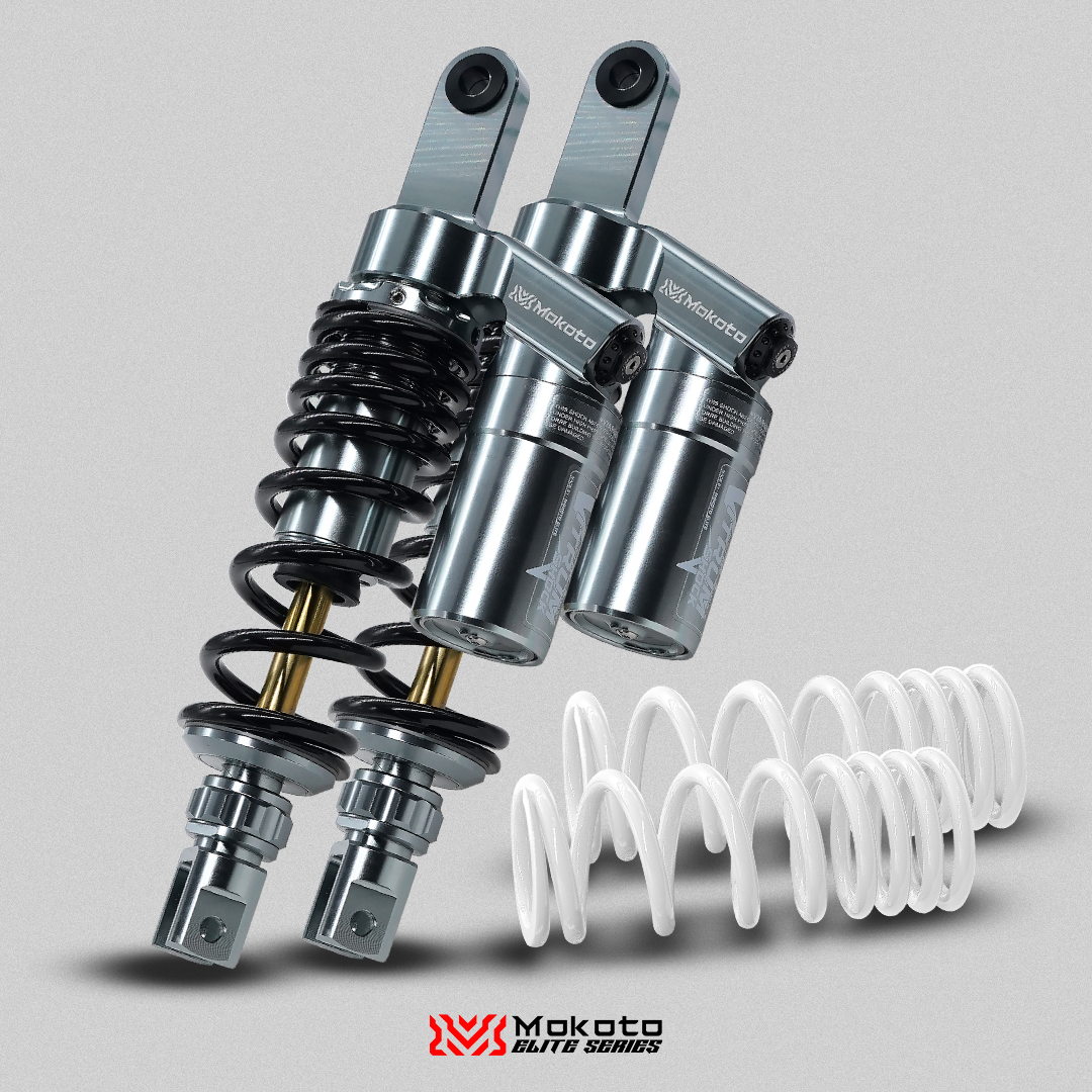 MOKOTO ELITE VITRUM SHOCK ABSORBER WITH EXTRA SPRINGS FULLY ADJUSTABLE
