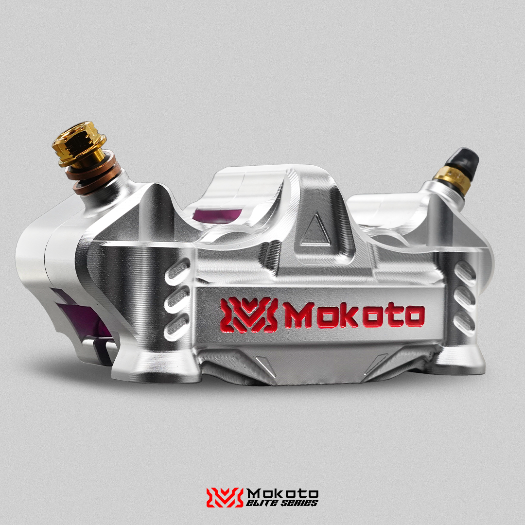 MOKOTO ELITE 4POT S1 CO2 BRAKE CALIPER UNIVERSAL 30MM PISTON ALLOY BILLET