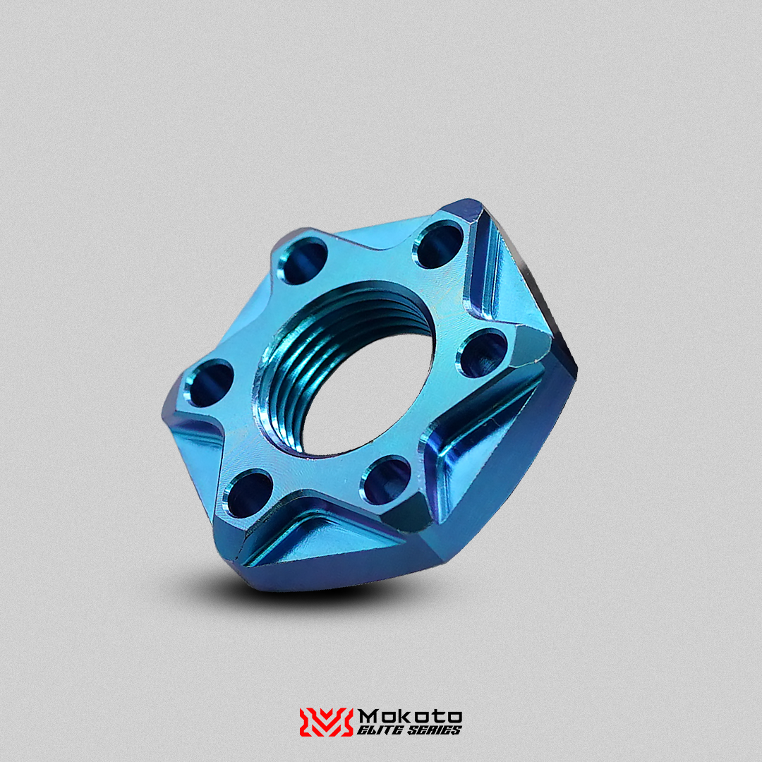 MOKOTO ELITE GR5 TITANIUM CLUTCH BELL NUT NMAX V1 V2 V3 AEROX V1 V2 V3 STANDARD / TURBO MOTORCYCLE