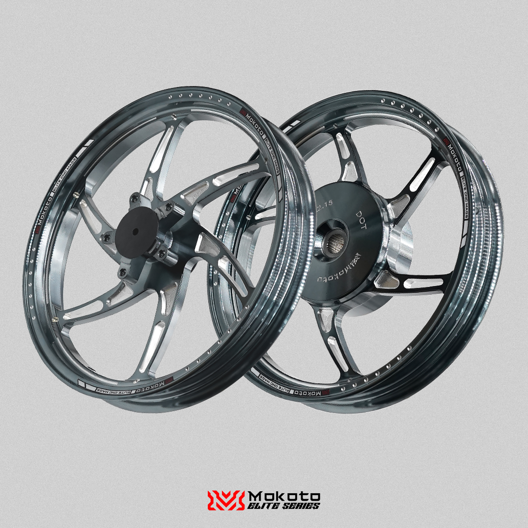 MOKOTO ELITE SPEC R1 SPORTS RIM MAGS 5 HOLES 6 SPOKES