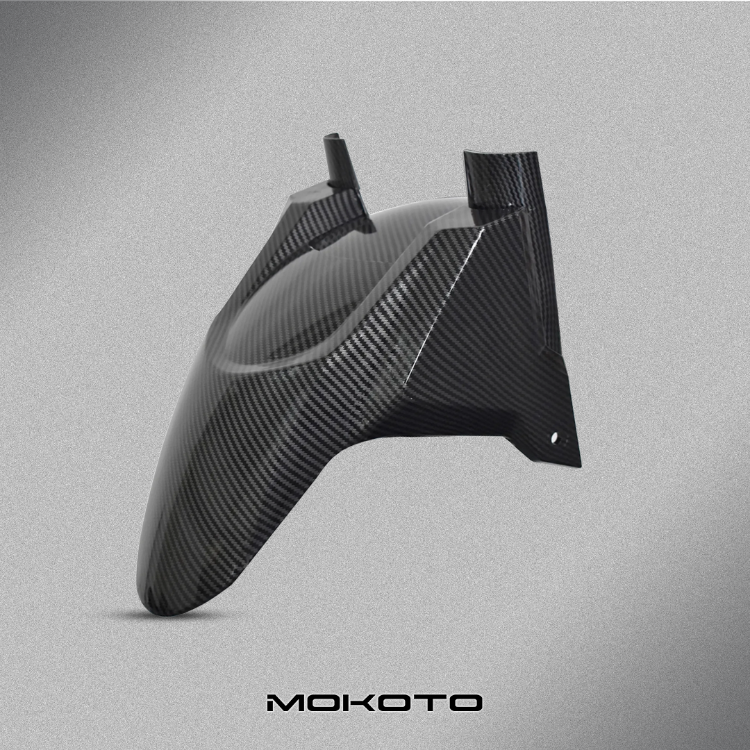 MOKOTO CLICK 160 FRONT FENDER CARBON GARNISH