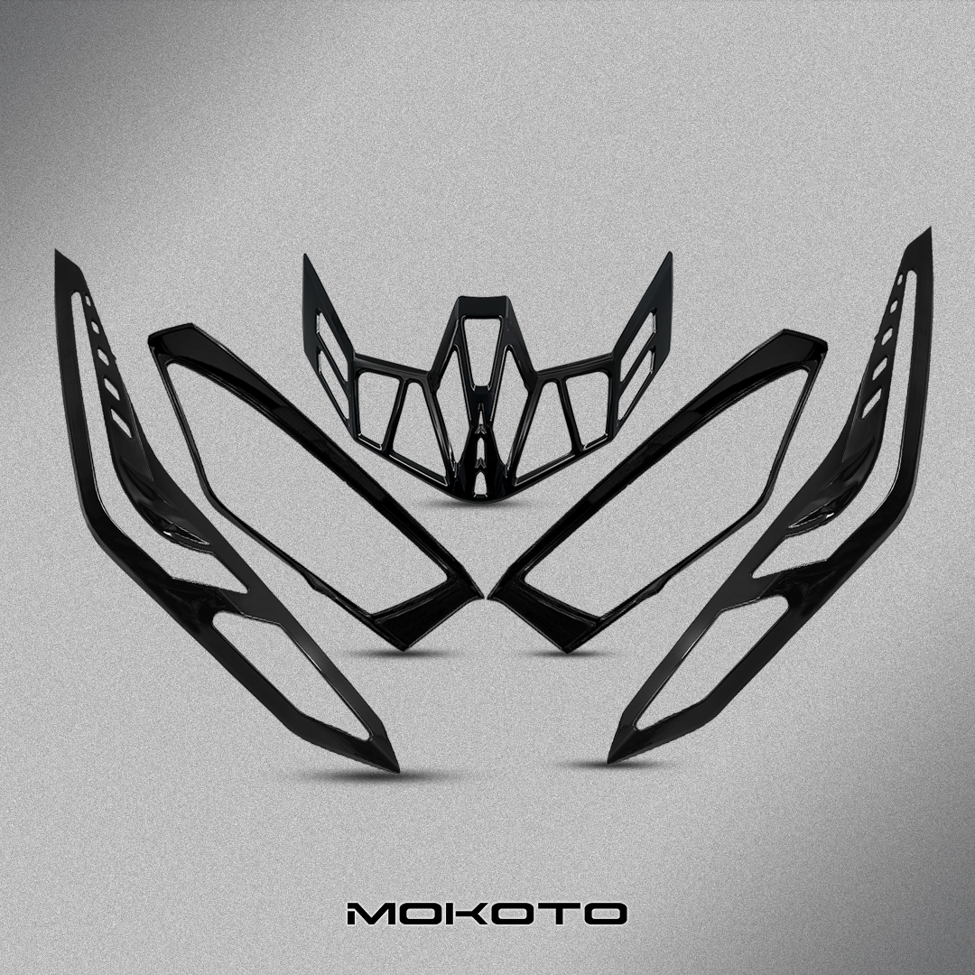 MOKOTO GARNISH COVER SET CARBON 3 IN 1 CLICK V3