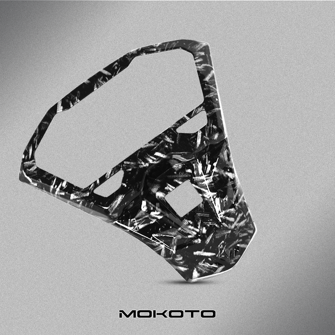 MOKOTO GAUGE PANEL PROTECTOR COVER CLICK V2 FORGED CARBON