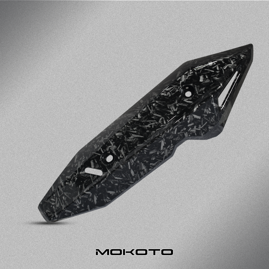 MOKOTO MUFFLER COVER CLICK V2 V3 FORGED CARBON