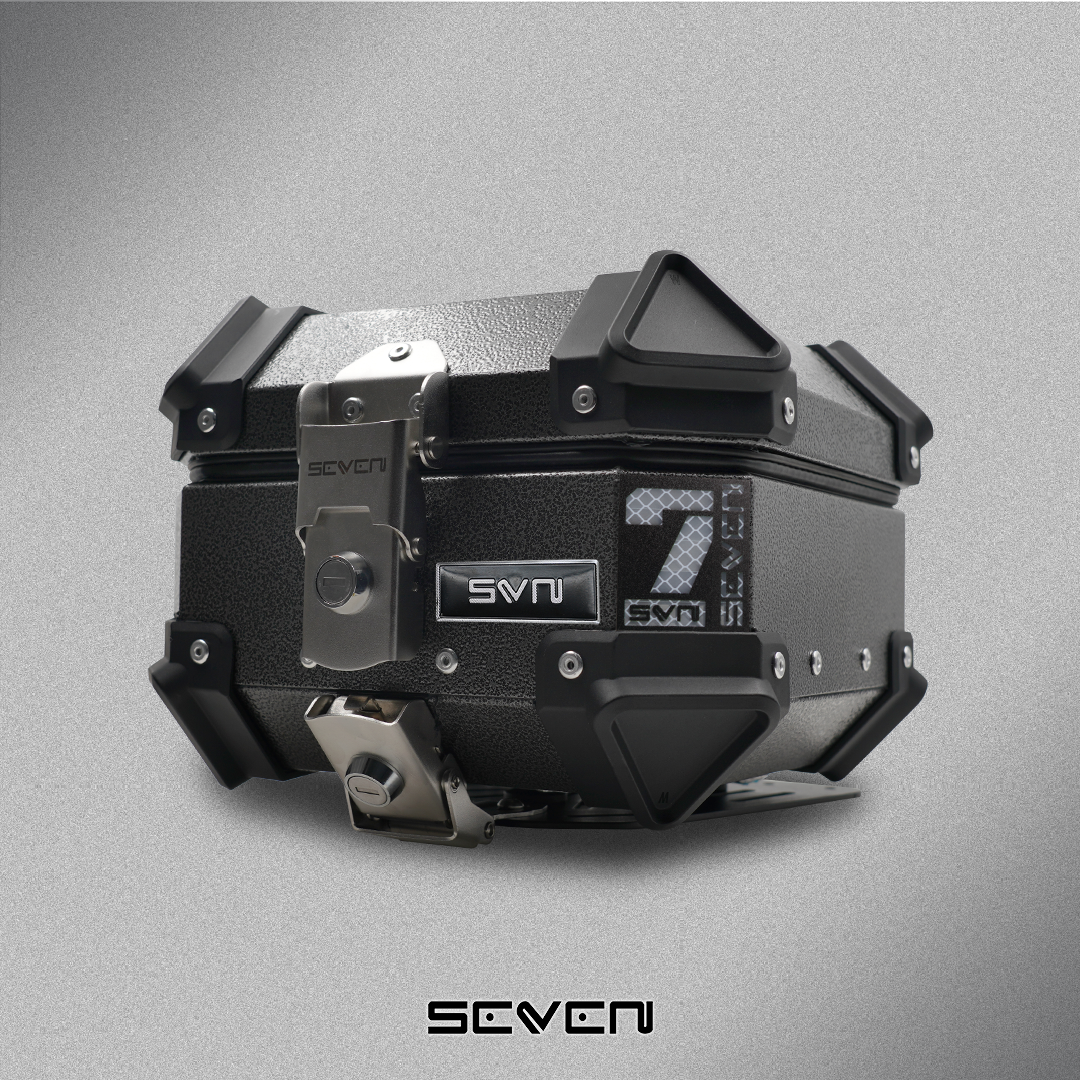 SEVEN 10 LITERS ALLOY TOPBOX SINGLE LOCK / DOUBLE LOCK