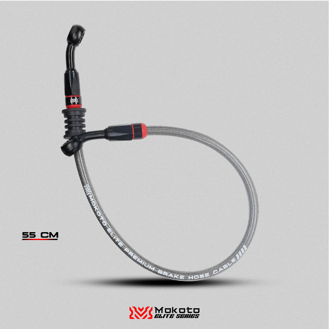 MOKOTO ELITE BRAKE HOSE STAINLESS STEEL DISC CALIPER HEAT RESISTANT HOSE