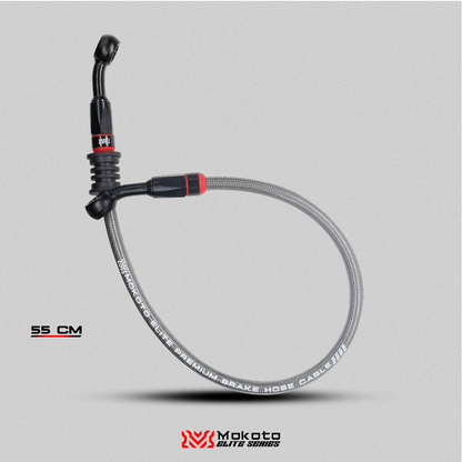 MOKOTO ELITE BRAKE HOSE STAINLESS STEEL DISC CALIPER HEAT RESISTANT HOSE