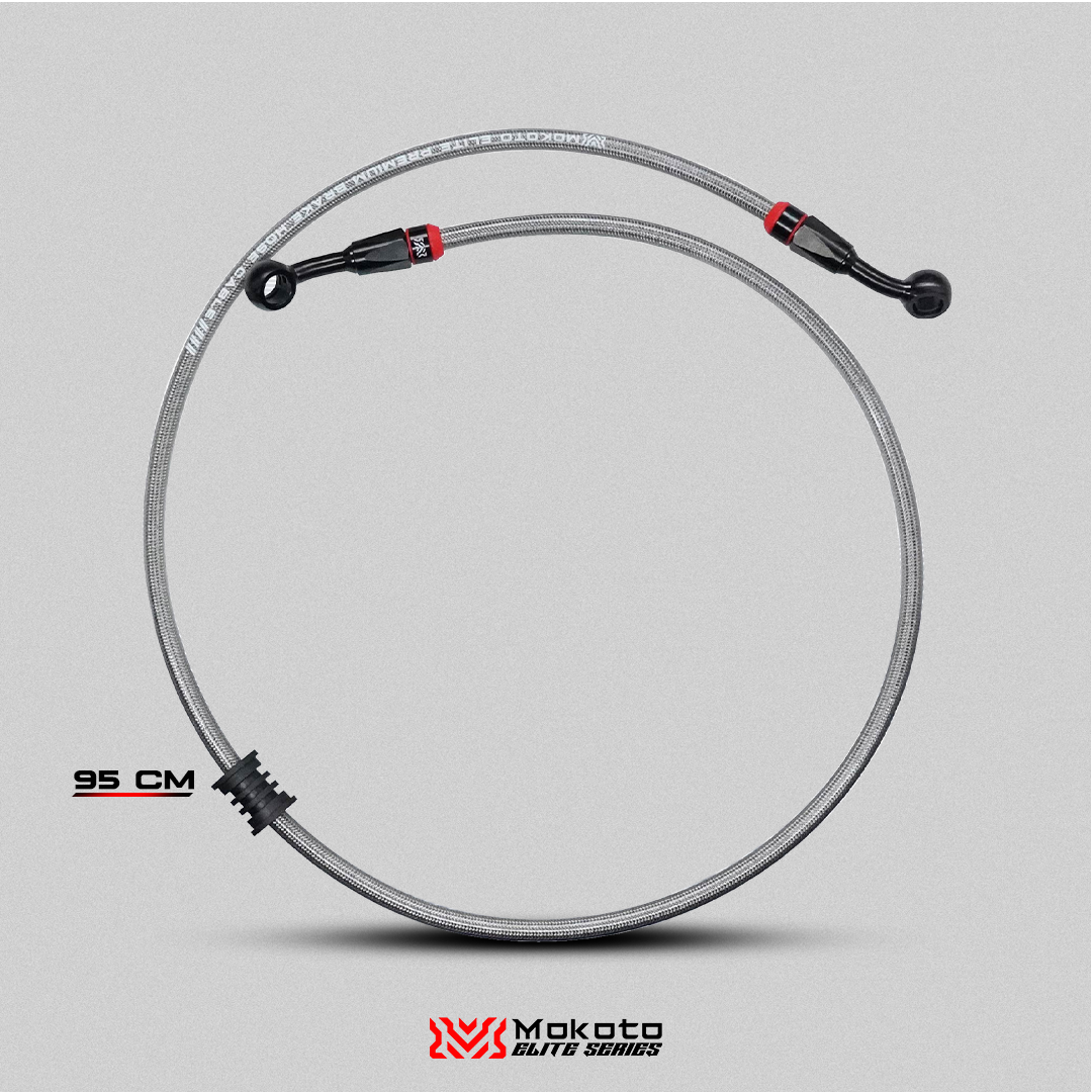 MOKOTO ELITE BRAKE HOSE STAINLESS STEEL DISC CALIPER HEAT RESISTANT HOSE