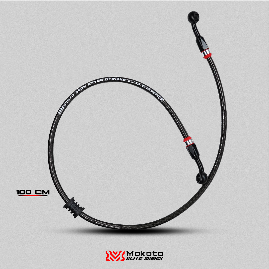 MOKOTO ELITE BRAKE HOSE STAINLESS STEEL DISC CALIPER HEAT RESISTANT HOSE