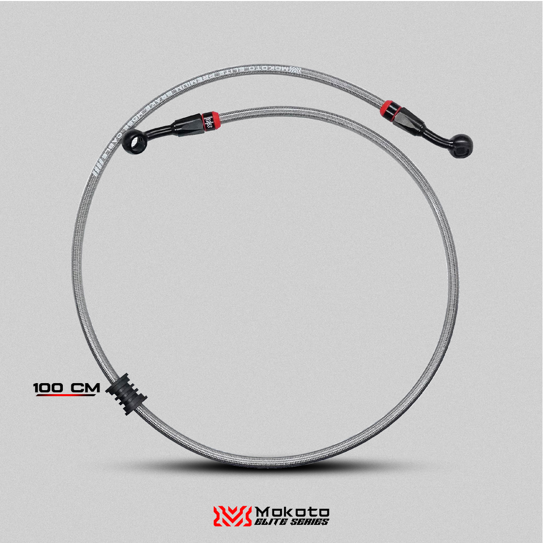 MOKOTO ELITE BRAKE HOSE STAINLESS STEEL DISC CALIPER HEAT RESISTANT HOSE