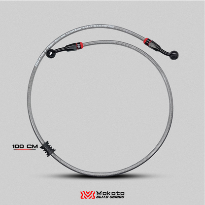 MOKOTO ELITE BRAKE HOSE STAINLESS STEEL DISC CALIPER HEAT RESISTANT HOSE