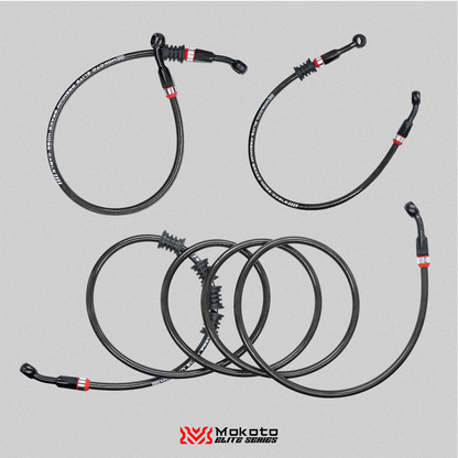 MOKOTO ELITE BRAKE HOSE STAINLESS STEEL DISC CALIPER HEAT RESISTANT HOSE