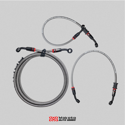 MOKOTO ELITE BRAKE HOSE STAINLESS STEEL DISC CALIPER HEAT RESISTANT HOSE
