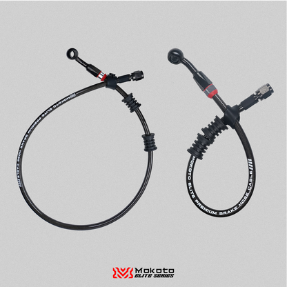MOKOTO ELITE BRAKE HOSE STAINLESS STEEL DISC CALIPER HEAT RESISTANT HOSE