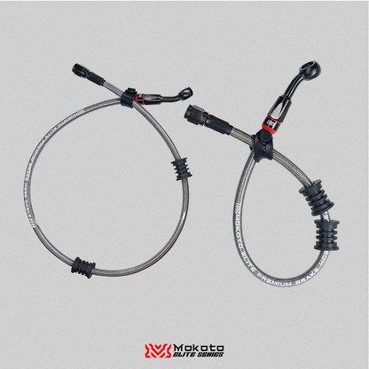 MOKOTO ELITE BRAKE HOSE STAINLESS STEEL DISC CALIPER HEAT RESISTANT HOSE