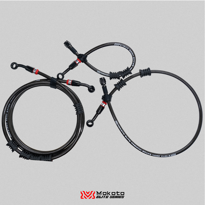 MOKOTO ELITE BRAKE HOSE STAINLESS STEEL DISC CALIPER HEAT RESISTANT HOSE