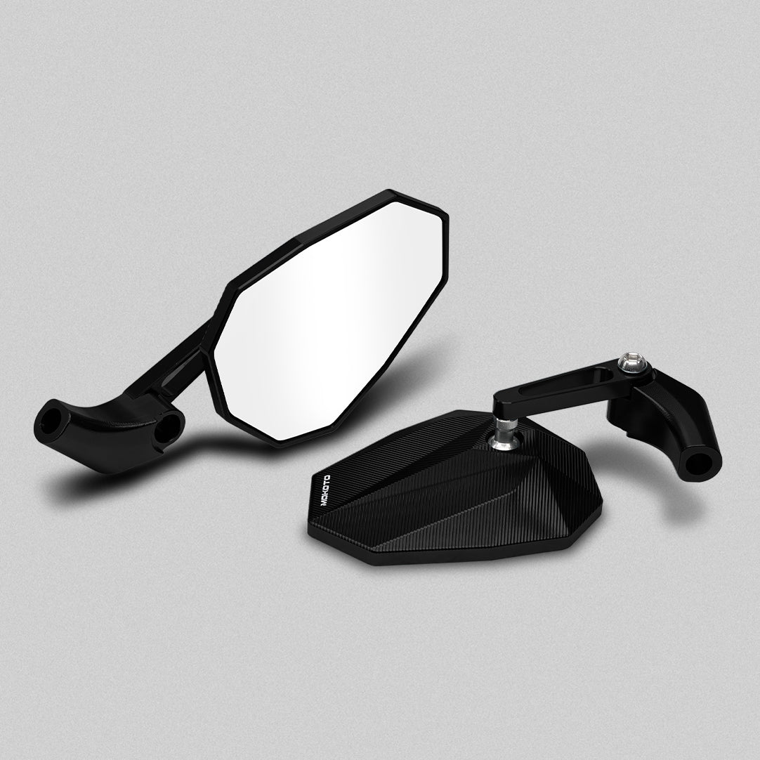 MOKOTO LUMINOUS CNC ALLOY SIDE MIRROR 360° ROTATION REAR VIEW
