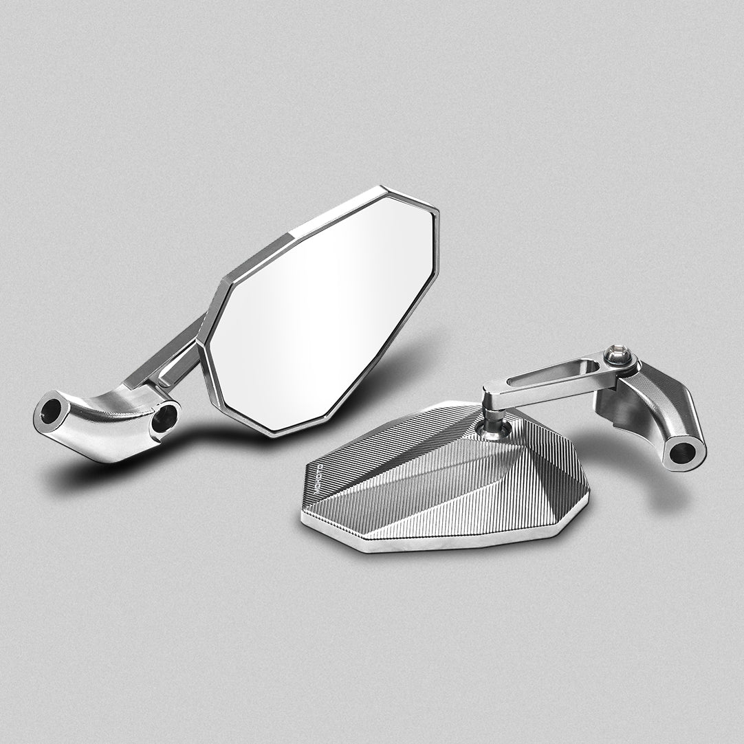 MOKOTO LUMINOUS CNC ALLOY SIDE MIRROR 360° ROTATION REAR VIEW