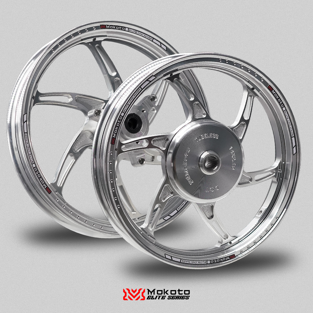 MOKOTO ELITE SPEC R1 SPORTS RIM MAGS 5 HOLES 6 SPOKES