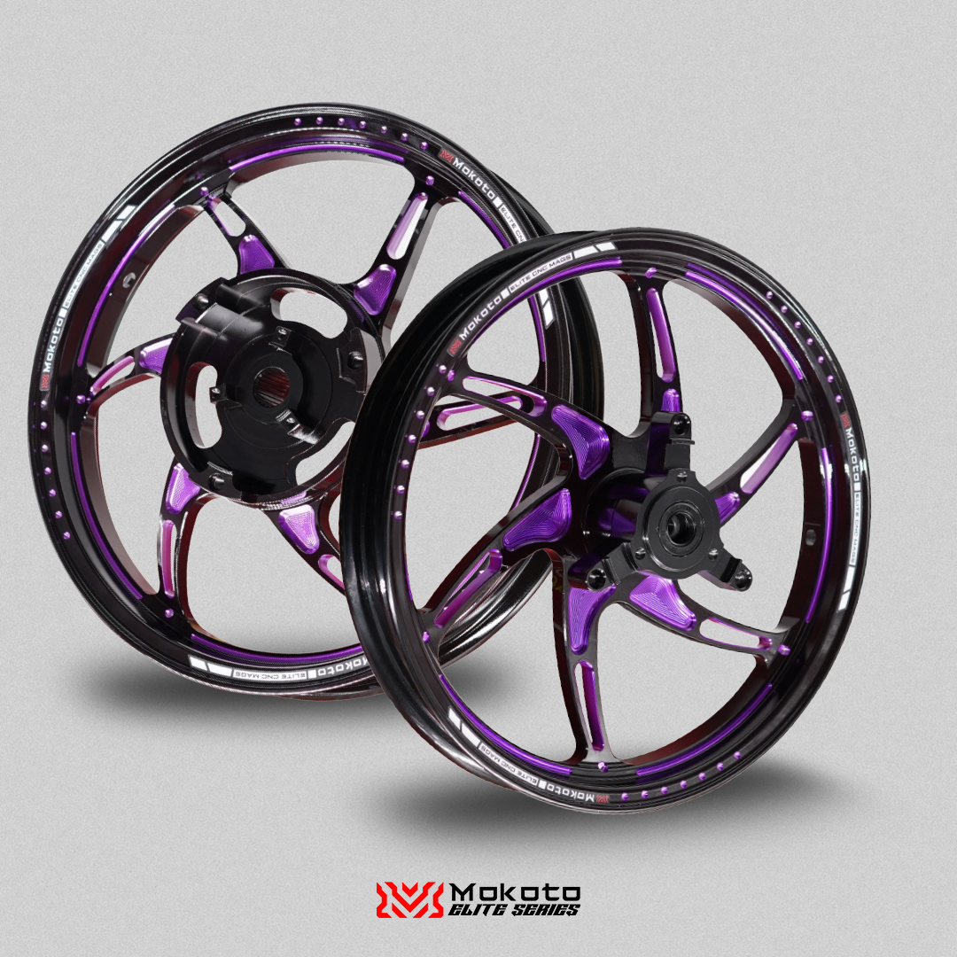 MOKOTO ELITE SPEC R1 SPORTS RIM MAGS 5 HOLES 6 SPOKES