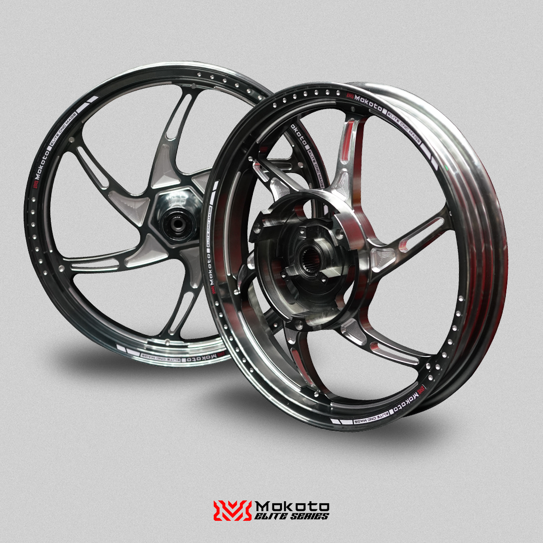 MOKOTO ELITE SPEC R1 SPORTS RIM MAGS 5 HOLES 6 SPOKES