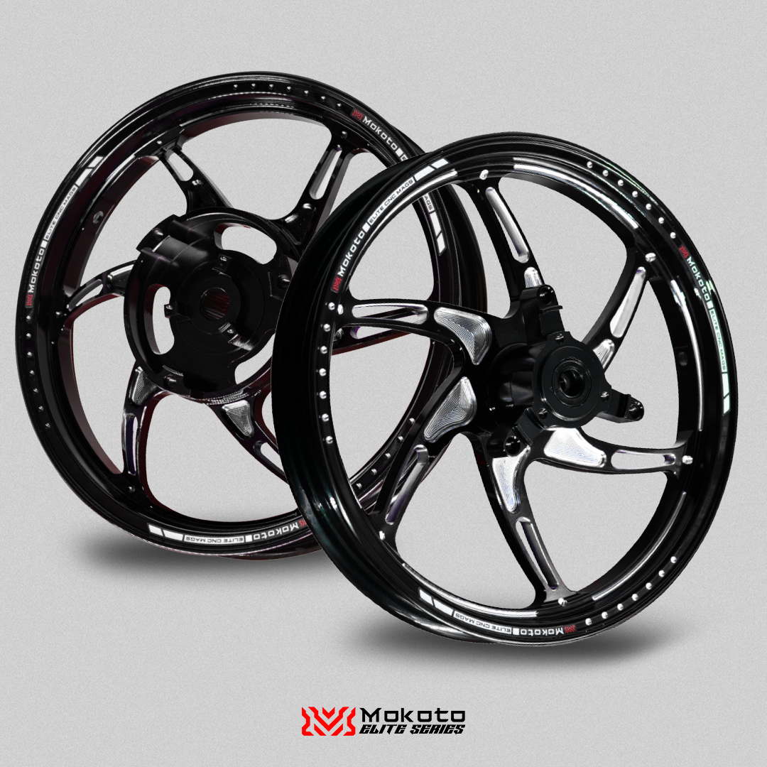 MOKOTO ELITE SPEC R1 SPORTS RIM MAGS 5 HOLES 6 SPOKES