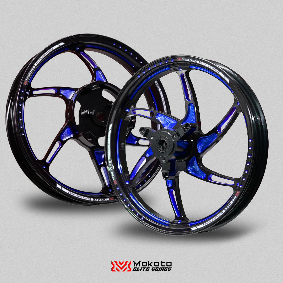 MOKOTO ELITE SPEC R1 SPORTS RIM MAGS 5 HOLES 6 SPOKES