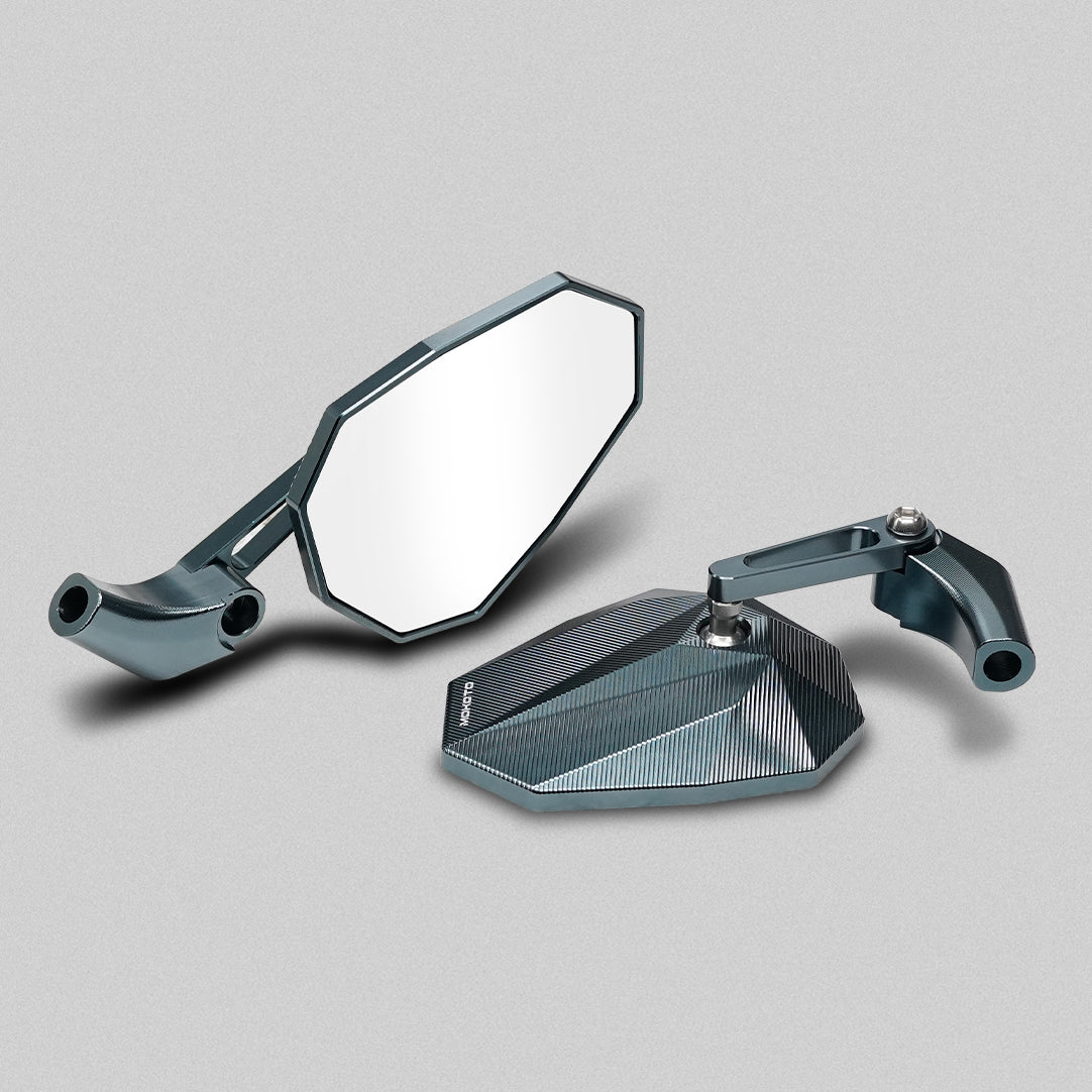 MOKOTO LUMINOUS CNC ALLOY SIDE MIRROR 360° ROTATION REAR VIEW
