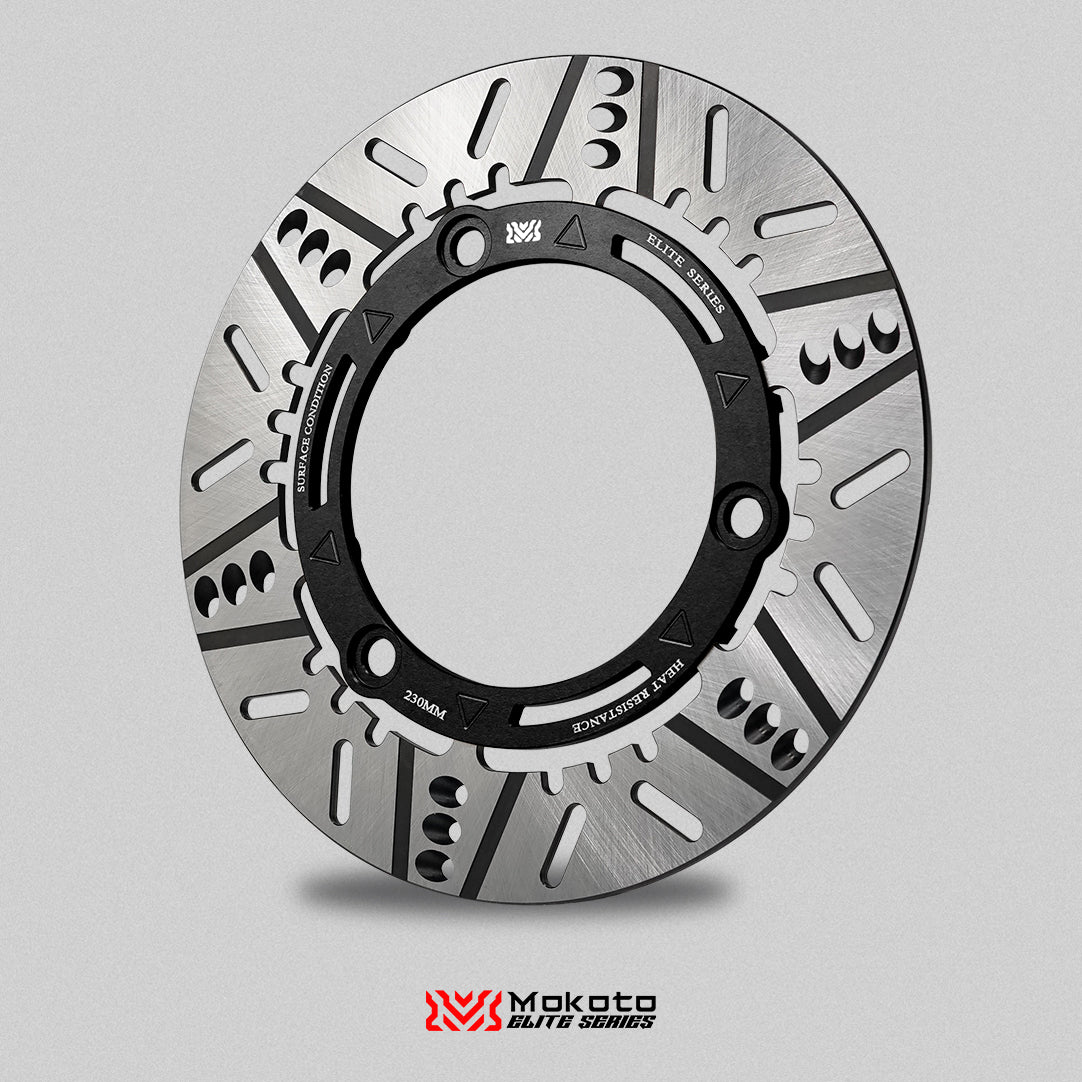 MOKOTO ELITE ASTRA FRONT FLOATING DISC 230MM 3 HOLES FOR NMAX / AEROX V1 V2 V3 A7075 ALUMINUM
