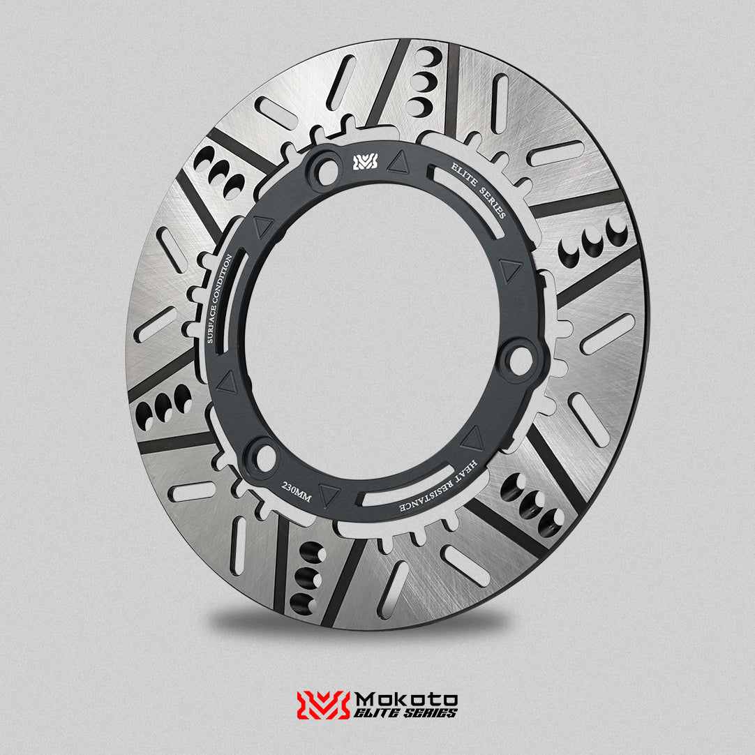 MOKOTO ELITE ASTRA FRONT FLOATING DISC 230MM 3 HOLES FOR NMAX / AEROX V1 V2 V3 A7075 ALUMINUM