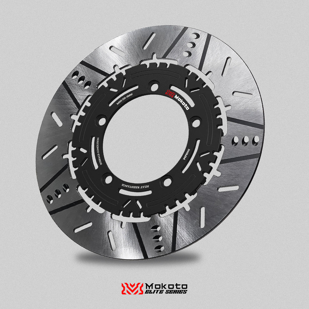 MOKOTO ELITE ASTRA FRONT FLOATING DISC 300MM 5 HOLES FOR SNIPER 155 /150 A7075 ALUMINUM