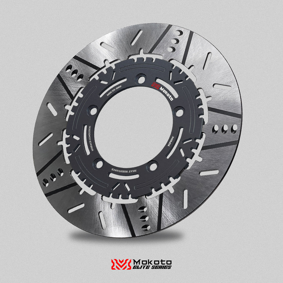 MOKOTO ELITE ASTRA FRONT FLOATING DISC 300MM 5 HOLES FOR SNIPER 155 /150 A7075 ALUMINUM