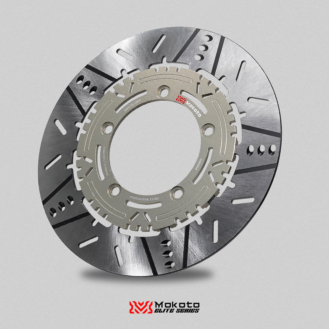 MOKOTO ELITE ASTRA FRONT FLOATING DISC 300MM 5 HOLES FOR SNIPER 155 /150 A7075 ALUMINUM