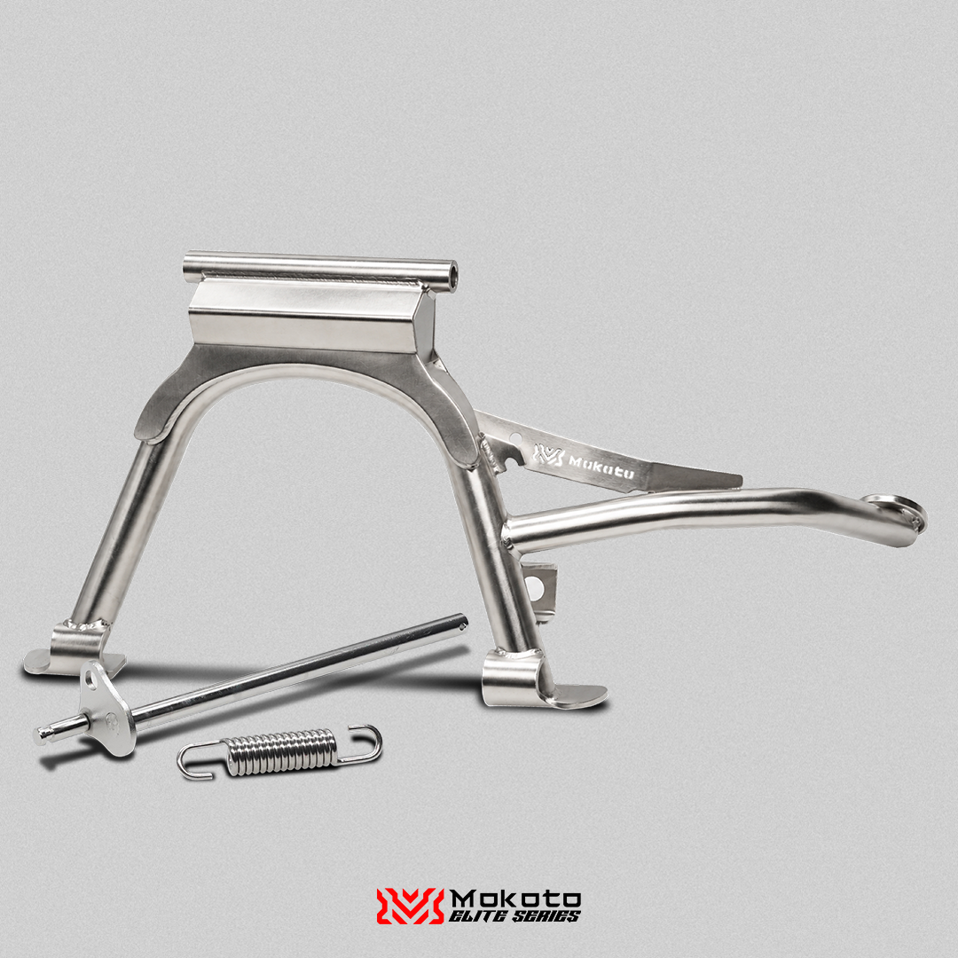 MOKOTO ELITE CENTER STAND STAINLESS 304 SAND BLAST FINISH