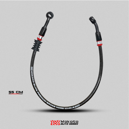 MOKOTO ELITE BRAKE HOSE STAINLESS STEEL DISC CALIPER HEAT RESISTANT HOSE