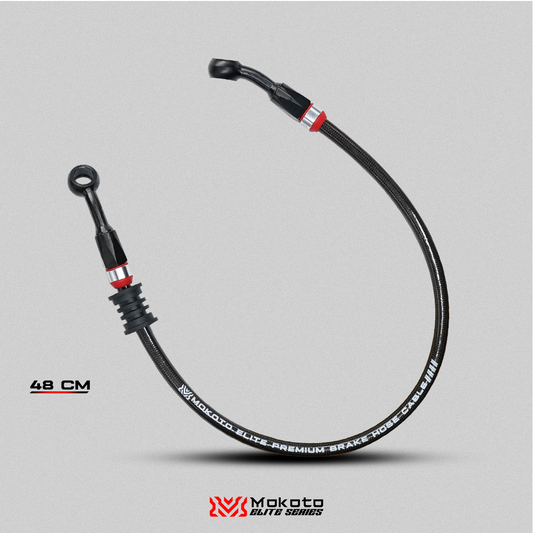 MOKOTO ELITE BRAKE HOSE STAINLESS STEEL DISC CALIPER HEAT RESISTANT HOSE