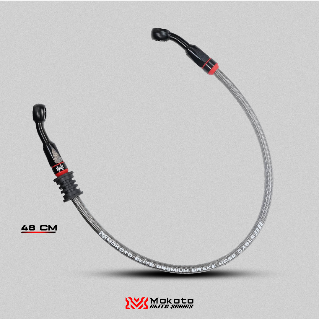 MOKOTO ELITE BRAKE HOSE STAINLESS STEEL DISC CALIPER HEAT RESISTANT HOSE
