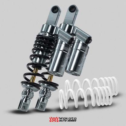 MOKOTO ELITE VITRUM SHOCK ABSORBER WITH EXTRA SPRINGS FULLY ADJUSTABLE