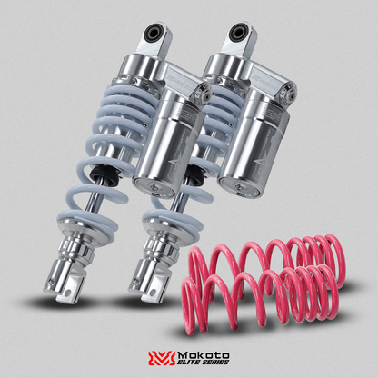 MOKOTO ELITE VITRUM SHOCK ABSORBER WITH EXTRA SPRINGS FULLY ADJUSTABLE