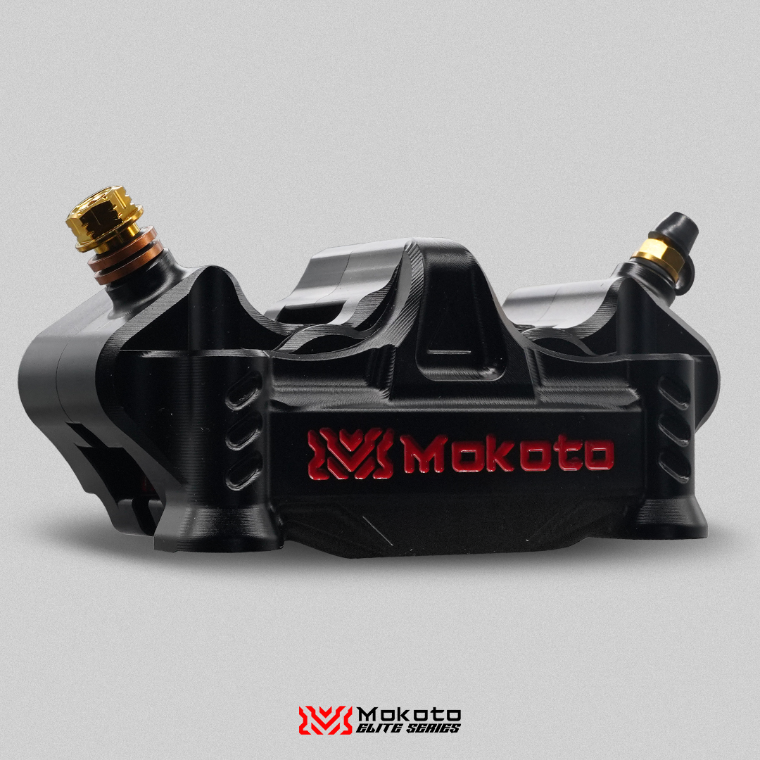 MOKOTO ELITE 4POT S1 CO2 BRAKE CALIPER UNIVERSAL 30MM PISTON ALLOY BILLET