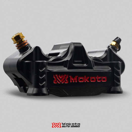 MOKOTO ELITE 4POT S1 CO2 BRAKE CALIPER UNIVERSAL 30MM PISTON ALLOY BILLET