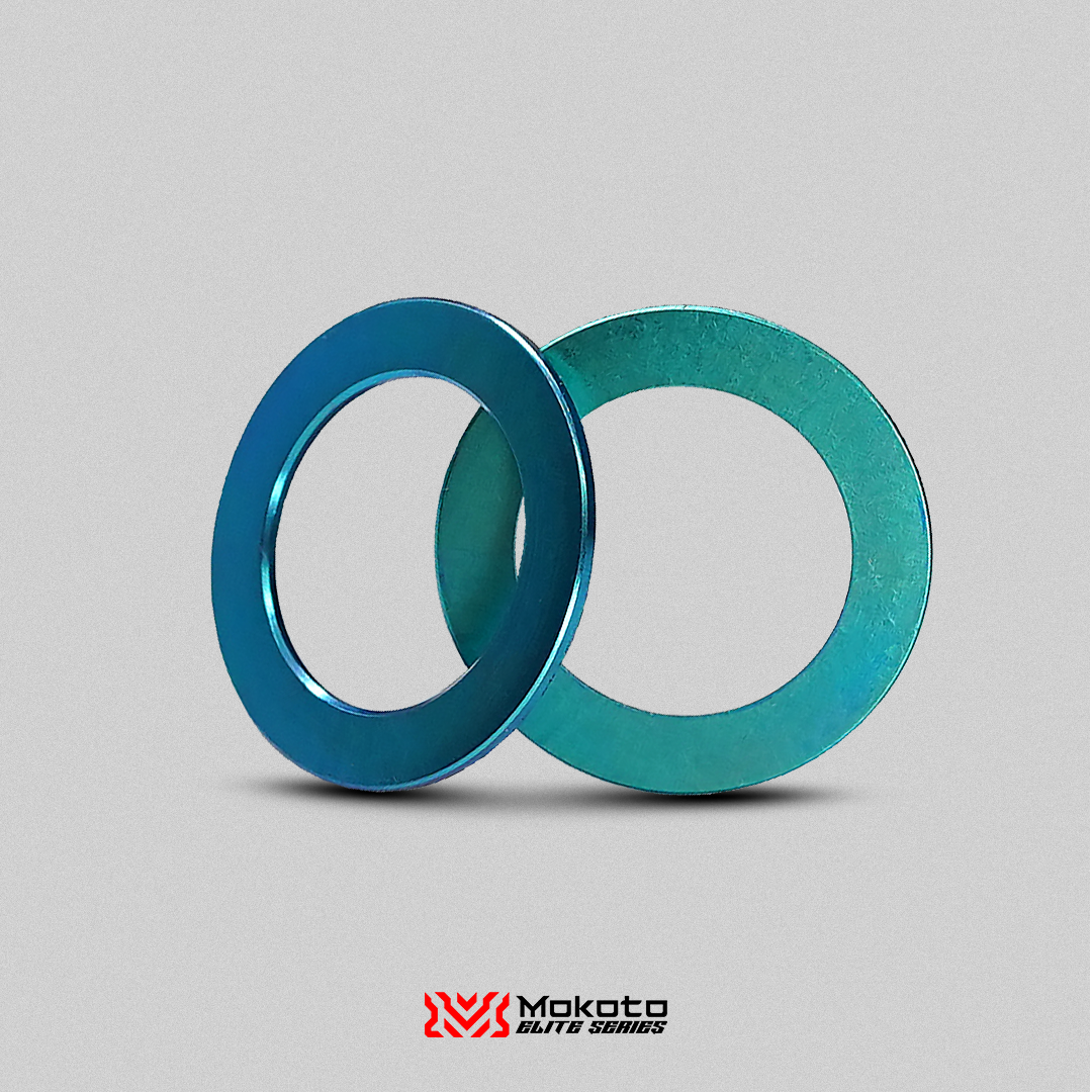 MOKOTO ELITE GR5 TITANIUM TUNING MAGIC WASHERNMAX V1 V2 V3 / AEROX V1 V2 V3 STANDARD/TURBO
