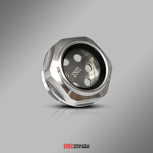 MOKOTO ELITE TAPPET CAP STAINLESS 304 GLASS WITH 0-RING RUBBER FOR CLICK V2V3V4 CLICK160 ADV160 V1 PCX160 V1