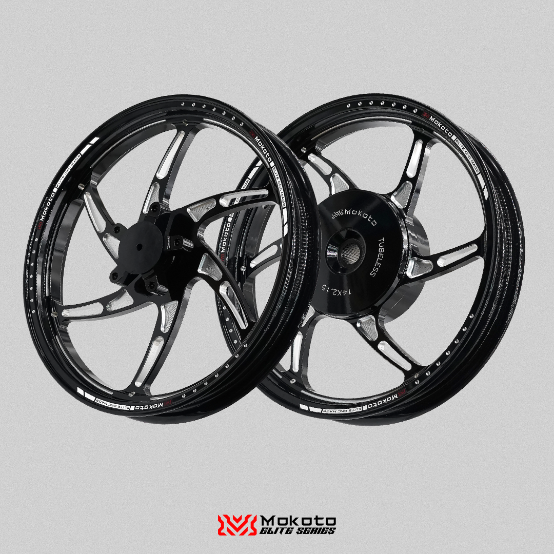MOKOTO ELITE SPEC R1 SPORTS RIM MAGS 5 HOLES 6 SPOKES