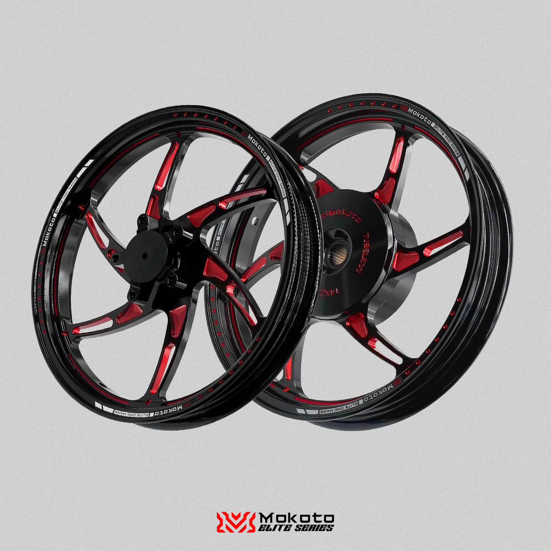 MOKOTO ELITE SPEC R1 SPORTS RIM MAGS 5 HOLES 6 SPOKES