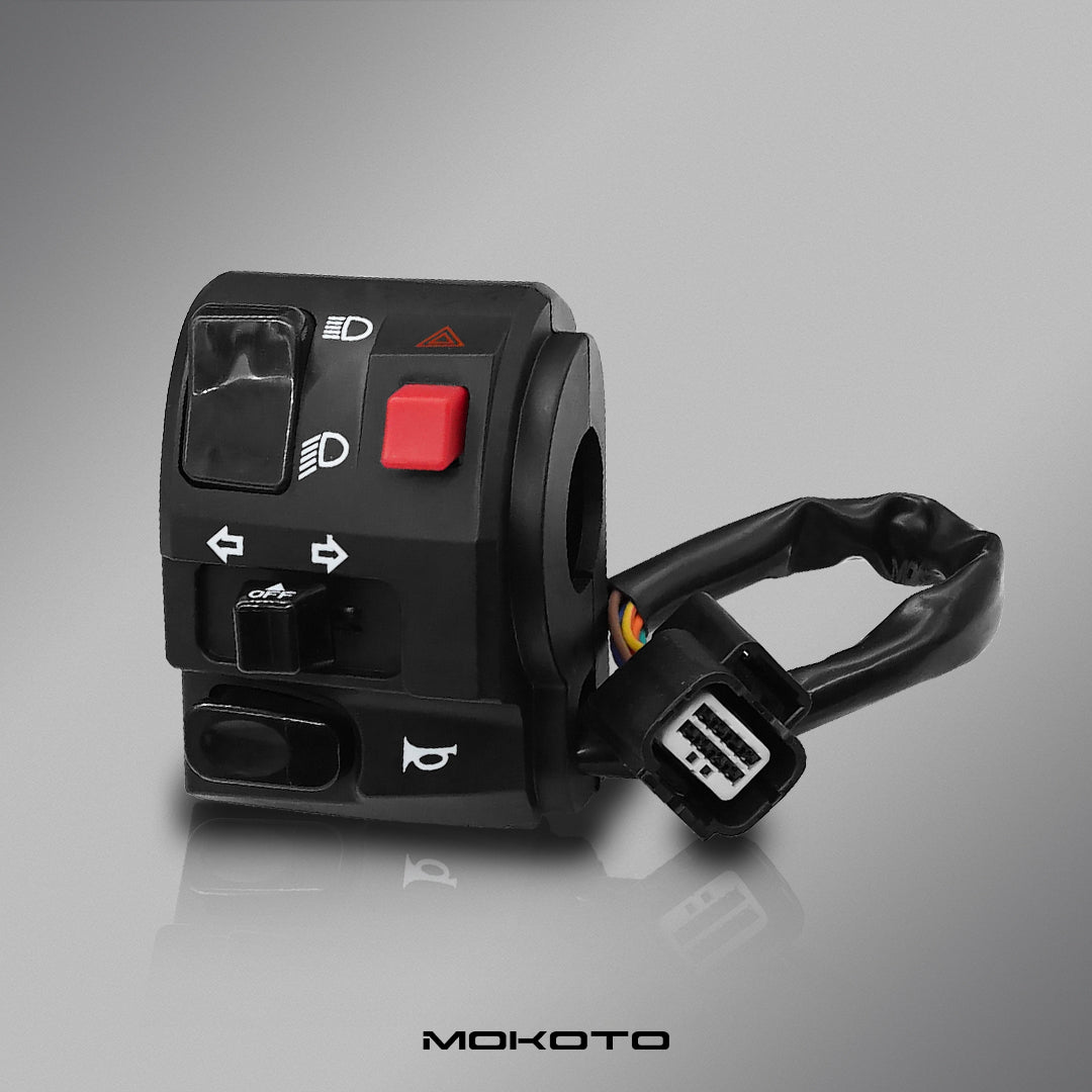 MOKOTO CLICK V3 CLICK 160 HANDLE SWITCH WITH BYPASS/HAZZARD BUTTON
