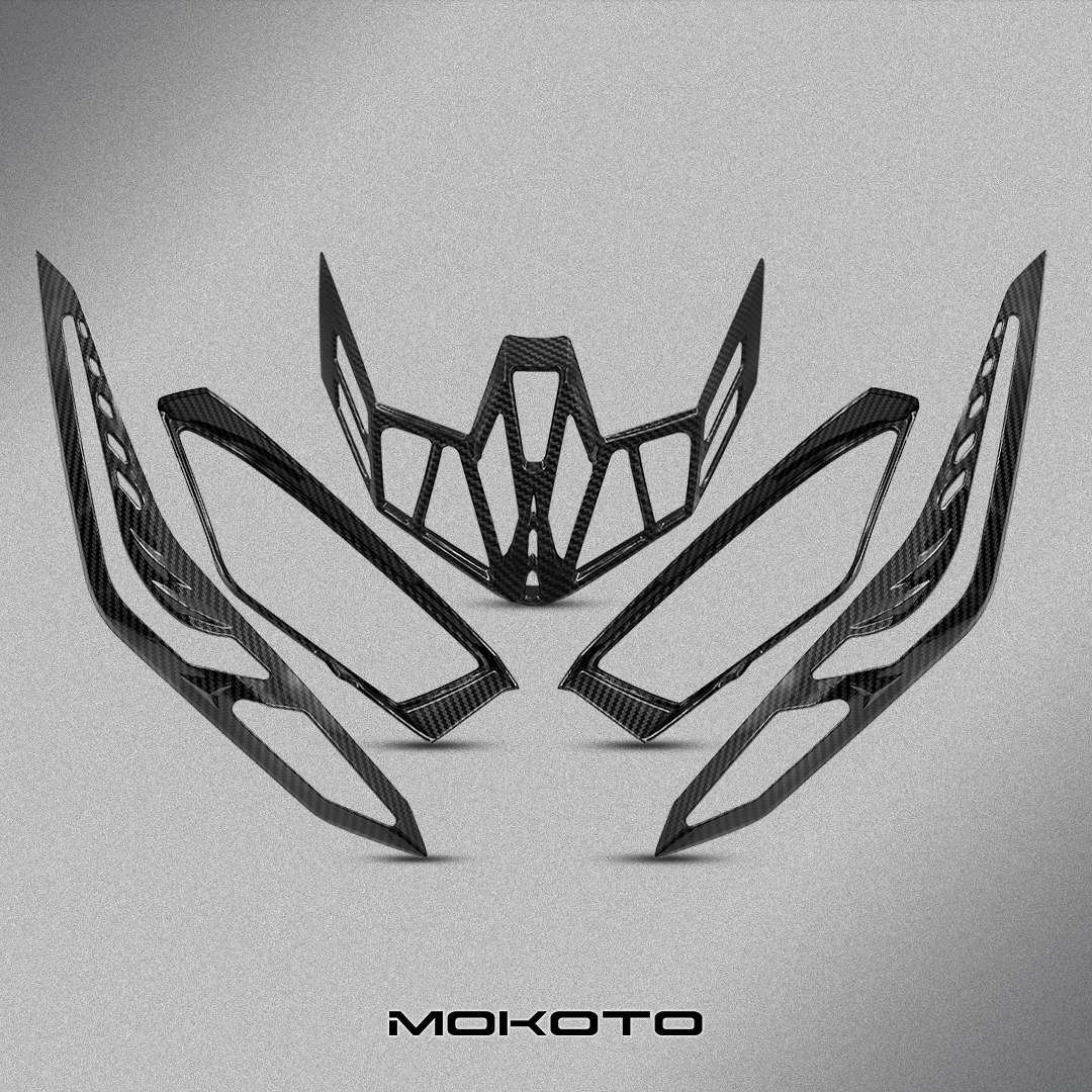 MOKOTO GARNISH COVER SET CARBON 3 IN 1 CLICK V3